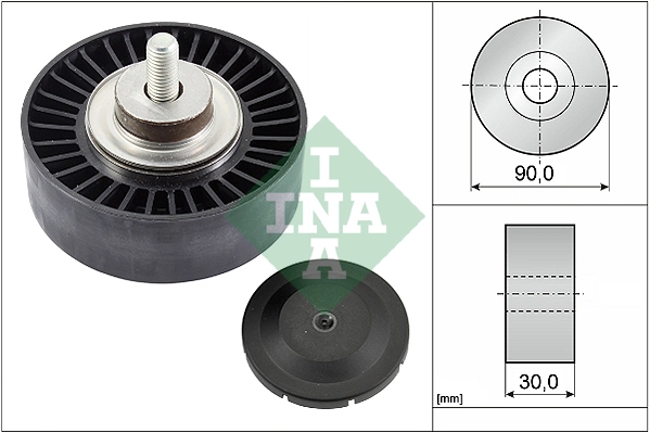 Deflection/Guide Pulley, V-ribbed belt